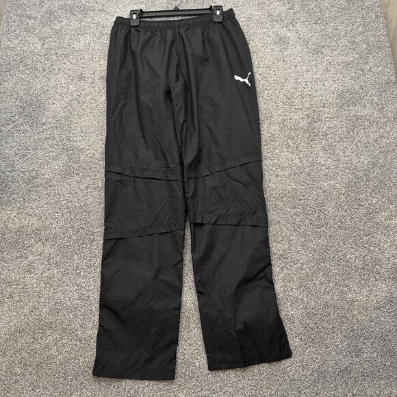 Puma WindCELL Pants Mens Medium Black Convertible Zip Off Nylon Athletic 30x31 - Picture 1 of 14